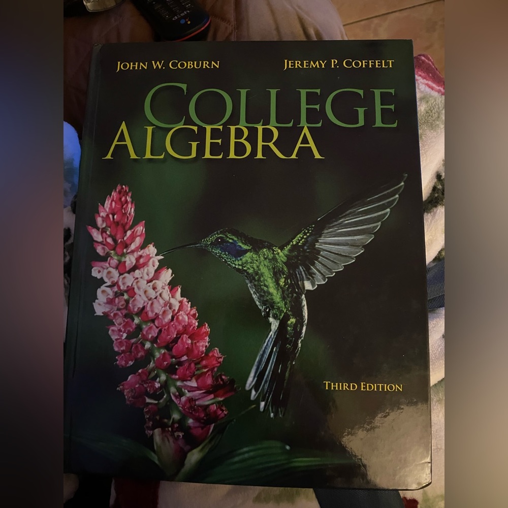 New College Algebra 3rd Edition, By John W. Coburn! Perfect conditions